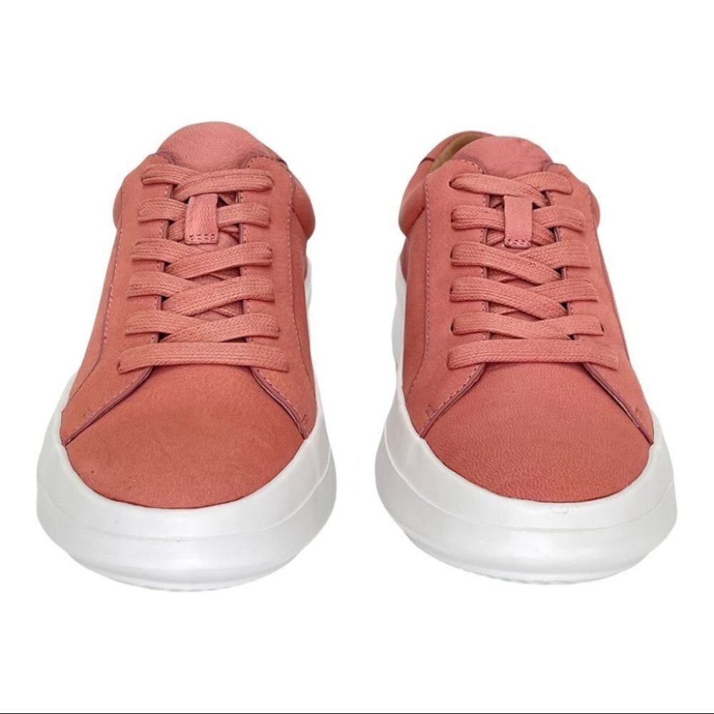 Gentle Souls by Kenneth Cole Rosette Pink Leather Womens Sneakers - Picture 5 of 12